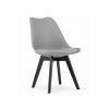 Stolička MARK sivá / čierne nohy