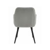 Kreslo NANA - sivý zamat / čierne nohy