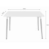 Stôl ADRIA 120 cm x 80 cm - čierny