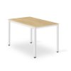 Stôl TESSA 120cm x 60cm - dub / biele nohy