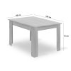 Jedálenská zostava stôl Artisan 120 X 80 čierne nohy + 4 stoličky MARK čierne/ prírodné nohy