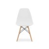 Jedálenská zostava TODI 80cm okrúhly stolový set biely + 4 stoličky OSAKA biele