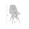 Jedálenská zostava TODI 80cm okrúhly stolový set čierny + 4 stoličky OSAKA čierne