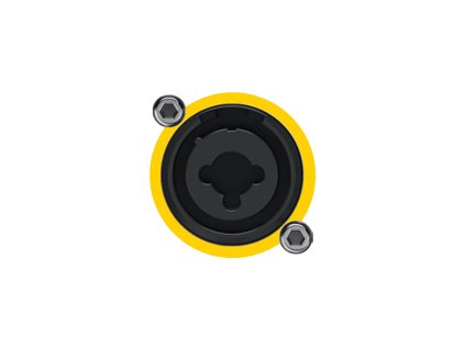 Barevný rozlišovač XLR konektoru kruh minimalist