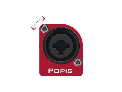 Barevný rozlišovač XLR konektoru