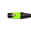 Barevný XLR Neutrik NC3 FXX-B zelena reflexni