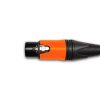 Barevný XLR Neutrik NC3 FXX-B oranzova reflexni