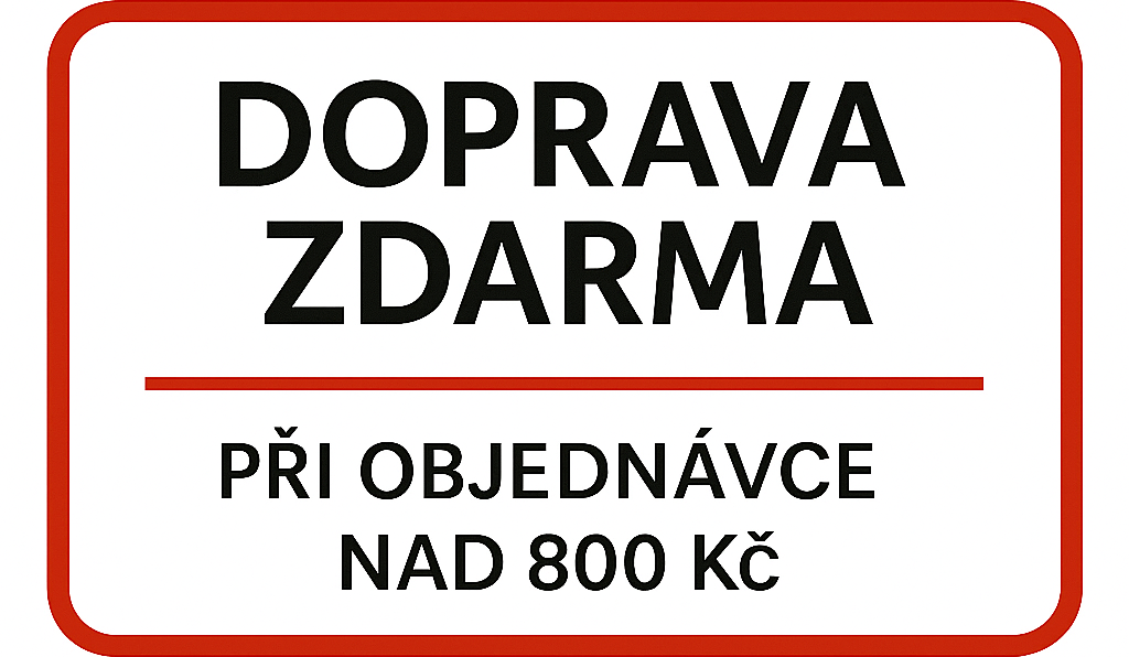 Doprava zdarma při nákupu nad 800,- Kč