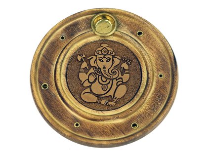 Stojánek na vonné tyčinky a kužely Ganesha, 10 cm
