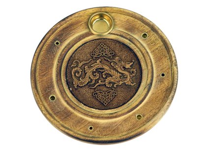 Stojánek na vonné tyčinky a kužely Dragon, 10 cm