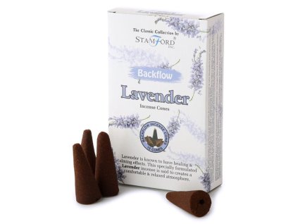 Stamford Vonné kužely Tekoucí dým Lavender (Levandule), 12 ks