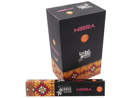 Tribal Soul Vonné tyčinky Myrrh (Myrha) Masala, 15 g – hluboká pryskyřičná vůně myrhy pro meditaci a očistu prostoru | Andivo