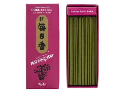 Nippon Kodo Morning Star Rose Růže Vonné tyčinky, BOX 200 ks