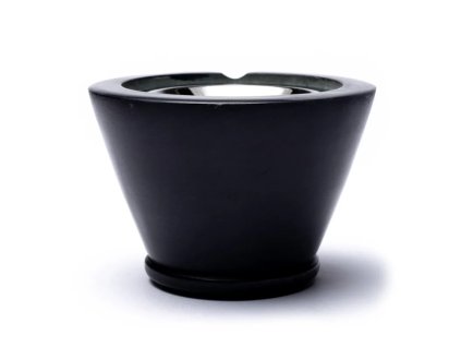 Mani Bhadra Kadidelnice (Vykuřovací miska) Maroque Černý mastek, 7 x 13 cm