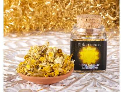 Holy Smokes Čakrová vonná směs pro vykuřování 3. Čakra Solar Plexus Pupeční, 50 ml