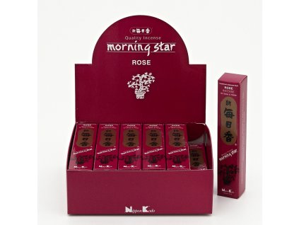 Nippon Kodo Morning Star Rose Růže Vonné tyčinky, 50 ks