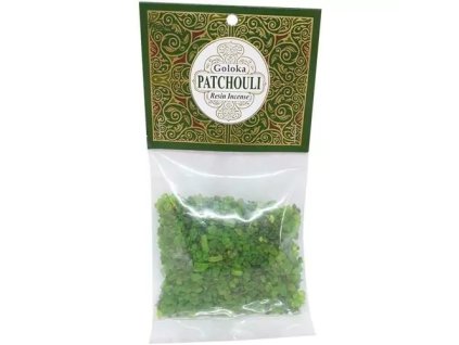 Goloka Vonná pryskyřice pro vykuřování Patchouli, 30 g.