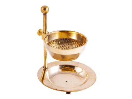 Berk Kadidelnice Vykuřovací stojánek Mosazný, výška 10 cm