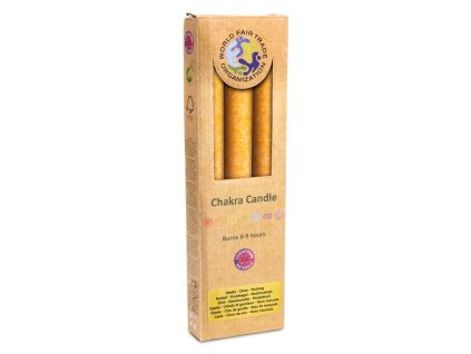 Yogi & Yogini Naturals Vonné svíčky Chakra (2. čakra) oranžová, 22 x 2,2 cm, bal. 3 ks