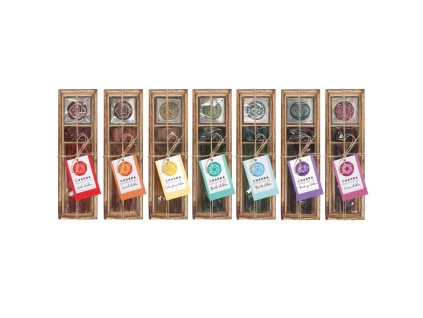 Spirit of Equinox Vonné tyčinky a kužely 3. Chakra Solar Plexus Pupeční (Citron), dárková sada 1