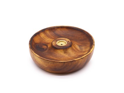 Mani Bhadra Stojánek na vonné tyčinky a kužely Ying & Yang, 12 x 3 cm