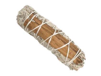 TERRA Svazek pro vykuřování White sage a Cinnamon (Šalvěj bílá a skořice), 10 cm, 20 30 g.