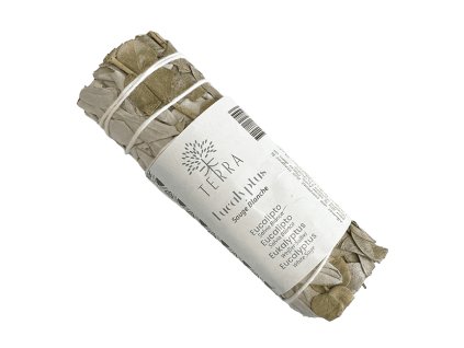 TERRA Svazek pro vykuřování White sage a Eucalyptus 2 (Šalvěj bílá a Eukalyptus), 10 cm, 20 30 g.