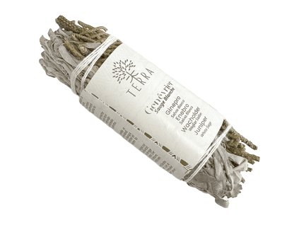 TERRA Svazek pro vykuřování White sage a Juniper (Šalvěj bílá a jalovec), 10 cm, 20 30 g.