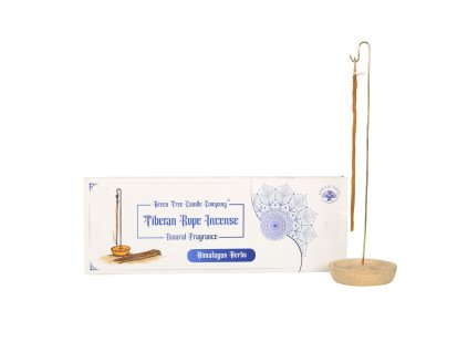 Green Tree Tibetské bylinné vonné provázky Himalayan Herbs se stojánkem