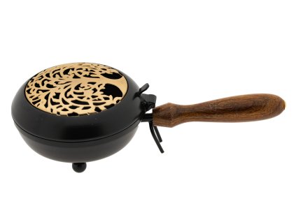 Mani Bhadra Kadidelnice železná s rukojetí Yggdrasil, Ø 11,5 cm