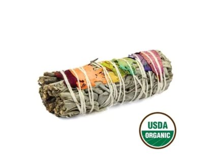 Green Tree Svazek pro vykuřování 7 Chakra White Sage (Šalvěj bílá), 10 cm, 1 ks