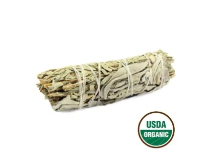 Green Tree Svazek pro vykuřování White Sage & Blue Sage (Šalvěj bílá a šalvěj modrá), 10 cm, 1 ks