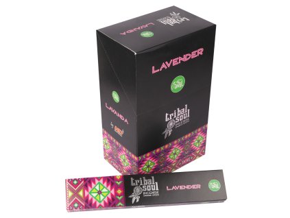 Tribal Soul Vonné tyčinky Lavender (Levandule) Masala, 15 g – jemná levandulová masala vůně pro relaxaci a spánek | Andivo