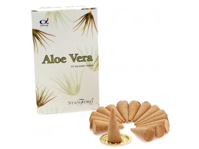 Vonné kužely Stamford Premium Aloe Vera, 15 ks