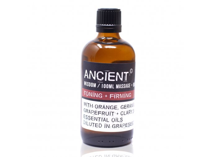 Ancient Wisdom Aroma olej pro masáže a do koupele Tónovací a zpevňující směs, 100 ml