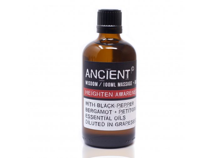 Aroma olej pro masáže a do koupele Posílení vnímání směs, 100 ml