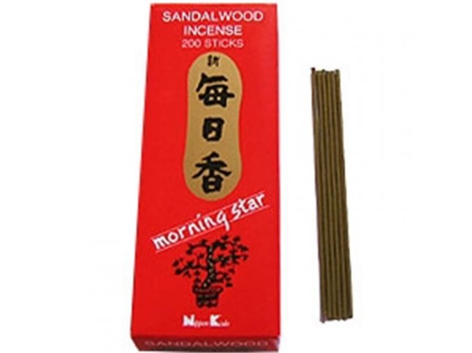 Vonné tyčinky Nippon Kodo Morning Star Sandalwood Sandalwood, 200 ks