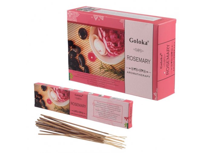 Goloka Aromatherapy Rosemary Vonné tyčinky, 15 g