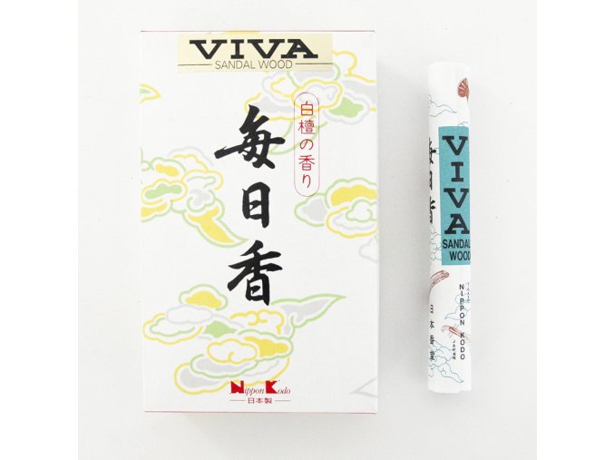 Nippon Kodo Vonné tyčinky Mainichi koh Viva Sandalwood, 50 ks