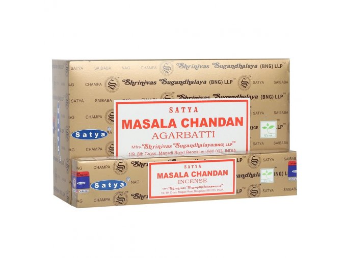 Shrinivas Satya Vonné tyčinky Masala Chandan, 15 g