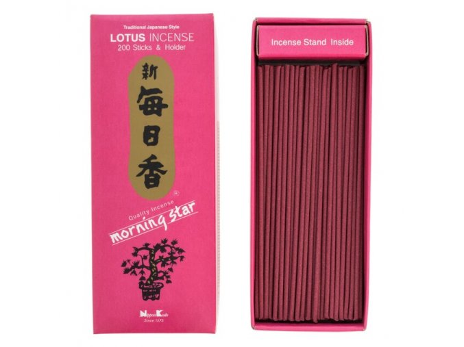 Nippon Kodo Morning Star Lotus Lotos Vonné tyčinky, BOX 200 ks