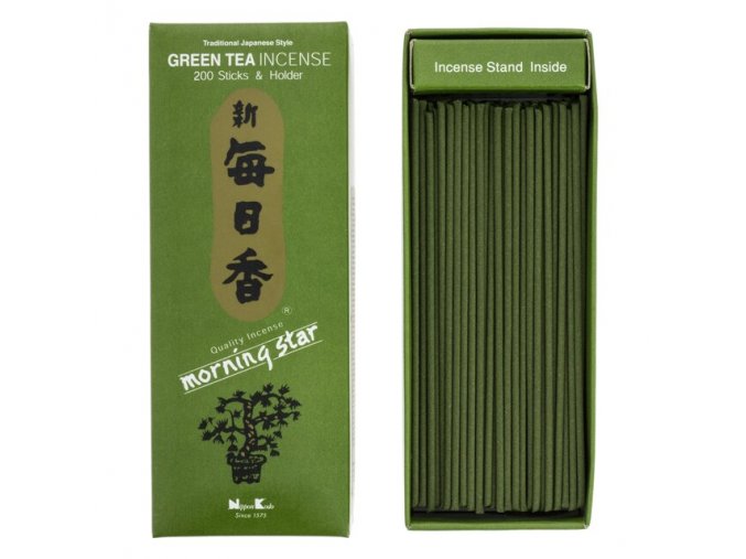 Nippon Kodo Morning Star Green Tea Vonné tyčinky, BOX 200 ks