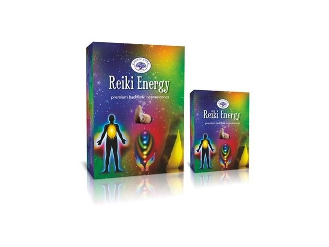 Green Tree Reiki Energy Vonné kužely Tekoucí dým, 12 ks