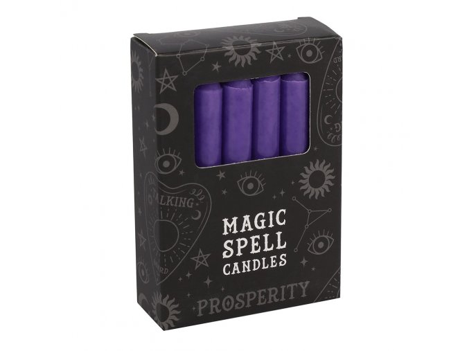Magic Spell Candles Magické svíčky Fialová, 12 ks
