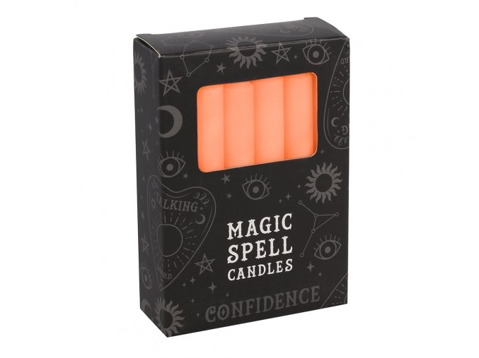 Magic Spell Candles Magické svíčky Confidence Oranžová, 12 ks