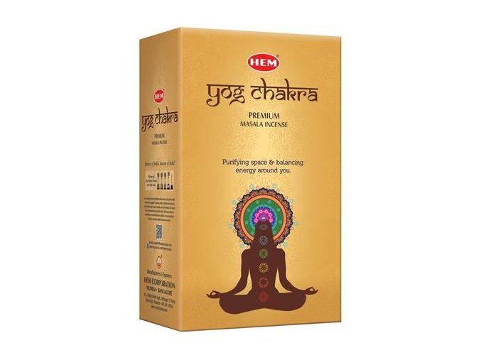 HEM Yog Chakra masala Vonné tyčinky, 15 g