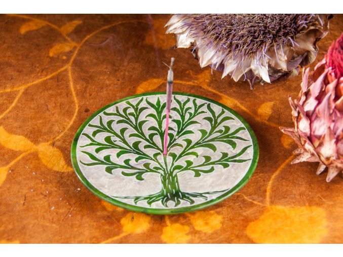 Mani Bhadra Stojánek na vonné tyčinky Yggdrasil mastek, 10 cm