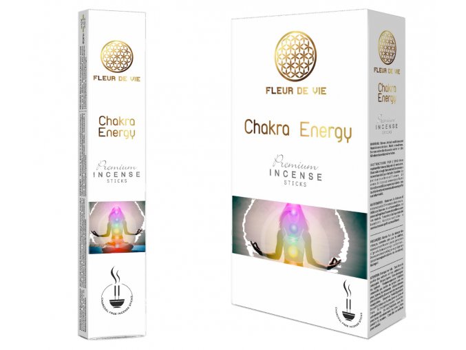 Fleur De Vie Chakra Energy Vonné tyčinky, 15 g.