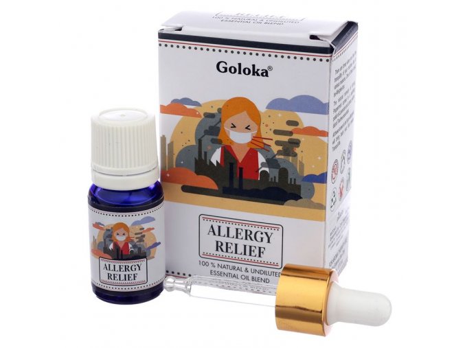 Goloka Natural Essential Oil Allergy Relief Směs, 10 ml