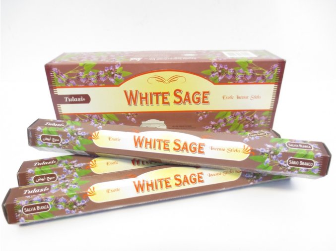 TULASI Vonné tyčinky White Sage Bílá šalvěj, 20 ks